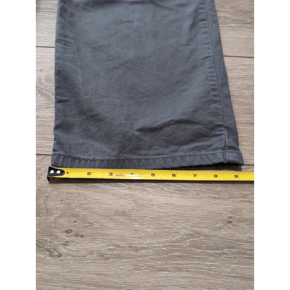CARHARTT CANVAS RELAXED FIT  PANTS GRAY IN MEN'S SIZE 44x30(44x28 actual) EUC